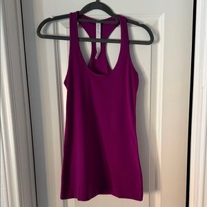 Lululemon Vibrant Magenta Racerback Tank Top Size 4